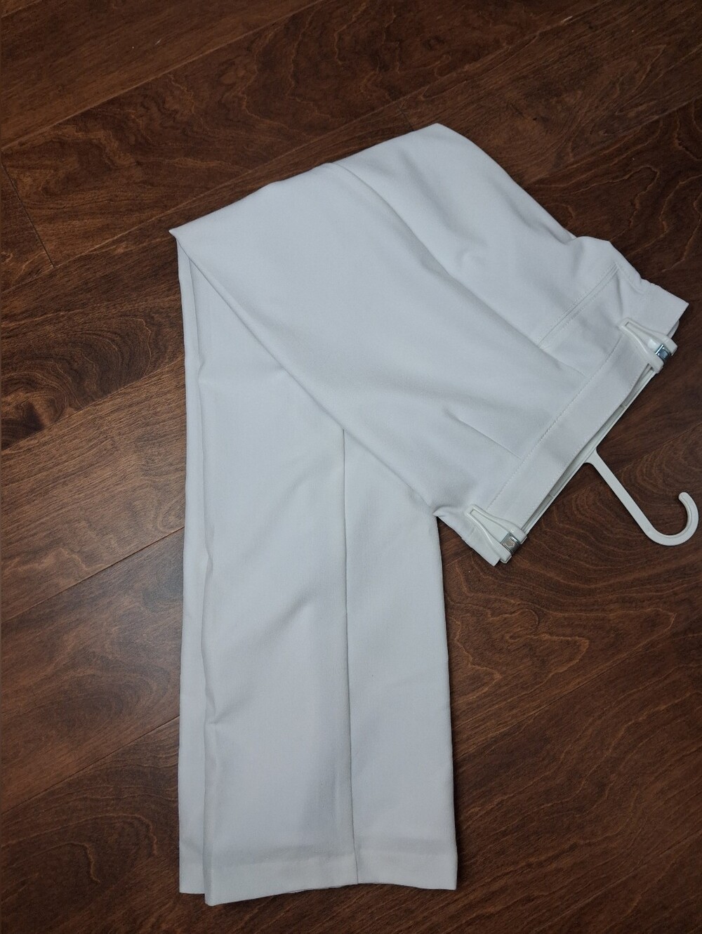Women White Dress Pants - Classic Straight Fit Size -10